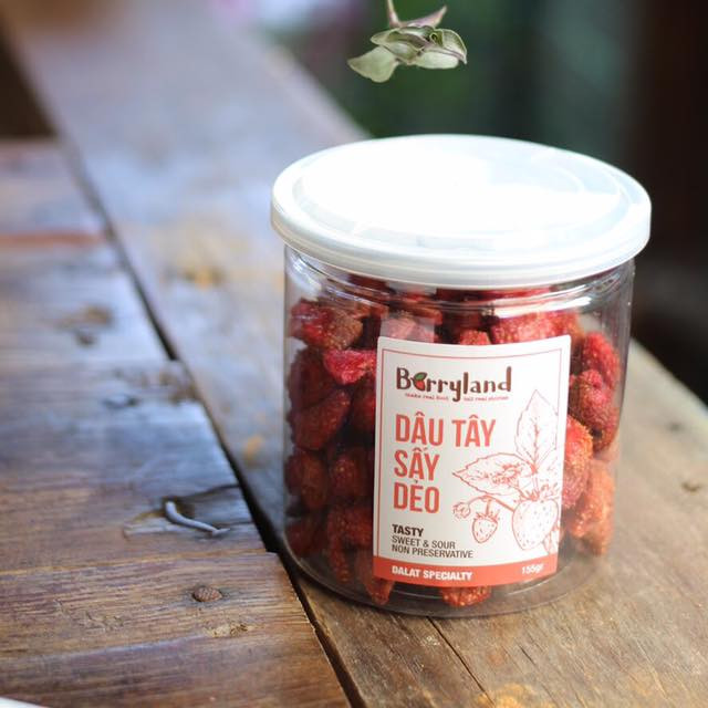 Combo 2 Hũ Dâu tây sấy dẻo BerryLand 155g – Đặc sản Đà Lạt