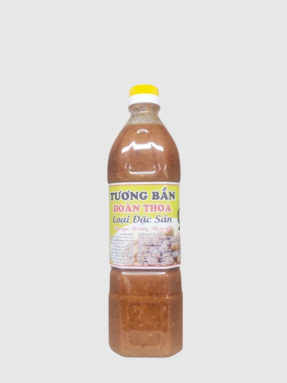 Hình ảnh Tương Bần Hưng Yên Đoàn Thoa chai 1lit, sánh vàng, thơm ngậy, sản xuất thủ công theo bí quyết gia truyền nhiều đời