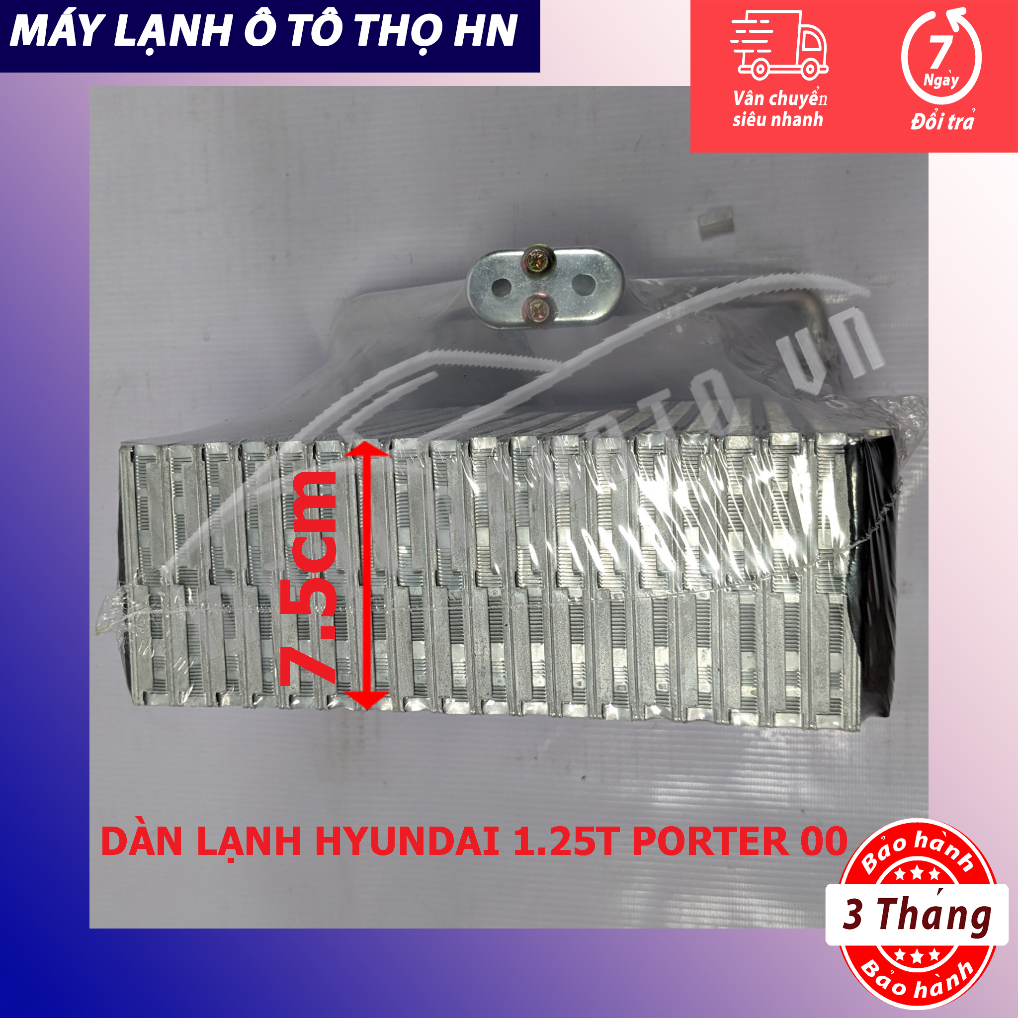 Dàn lạnh Hyundai Porter 1,25 tấn 2000 2001 2002 HBS Trung Quốc 00 01 02