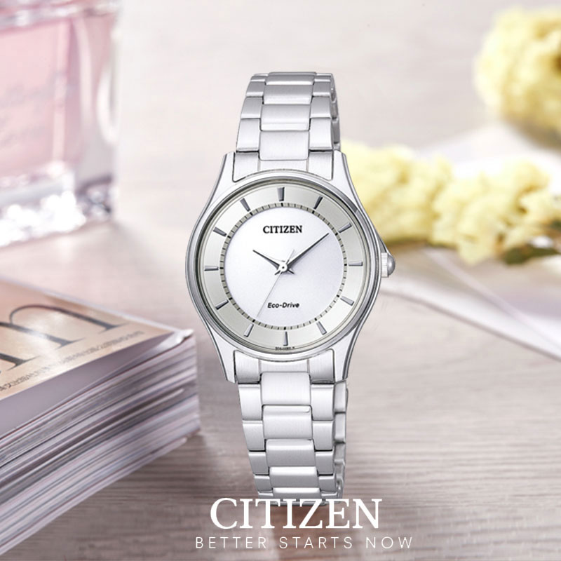 Đồng Hồ Nữ Citizen Dây Thép Không Gỉ EM0401-59A - Mặt Trắng (Sapphire)