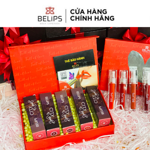 Quà tặng son Belips 5 chiếc son kem lì tinh tế sang trọng