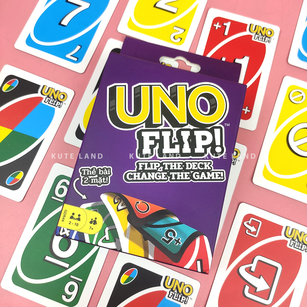 Bộ Bài Uno Fflip phiên bản luật chơi hấp dẫn 110 lá thẻ bài đồ chơi trẻ em