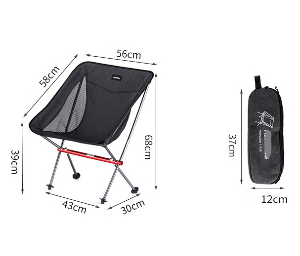 Ghế gấp gọn dã ngoại NH18Y050-Z thích hợp đi dã ngoại, cắm trại, du lịch picnic