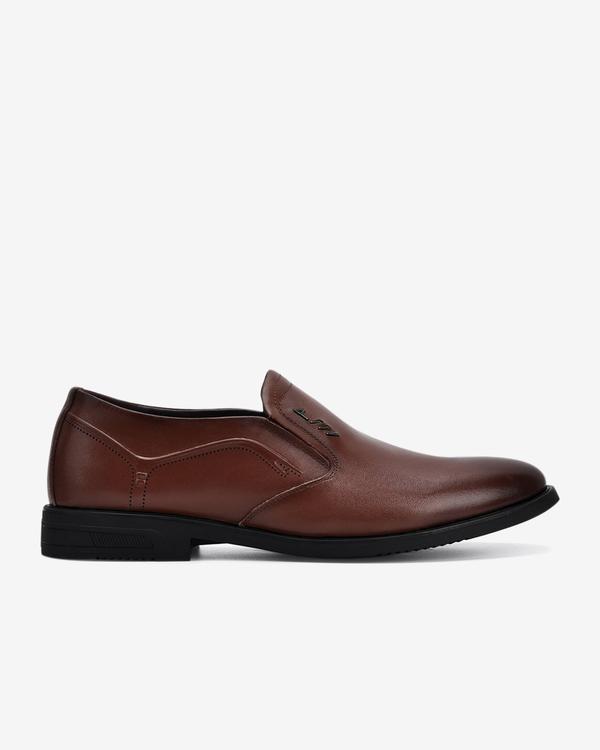 Giày tây nam Zuciani da bò cao cấp thiết kế Loafer không dây tiện  lợi mũi giày dập nổi lịch lãm - GRD08