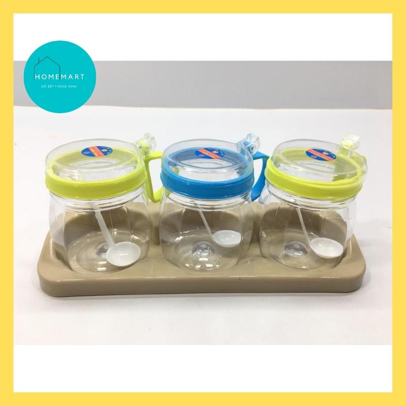 Bộ 3 Lọ Đựng Gia Vị Nhựa Việt Nhật - Hàng Việt Nam chất lượng cao