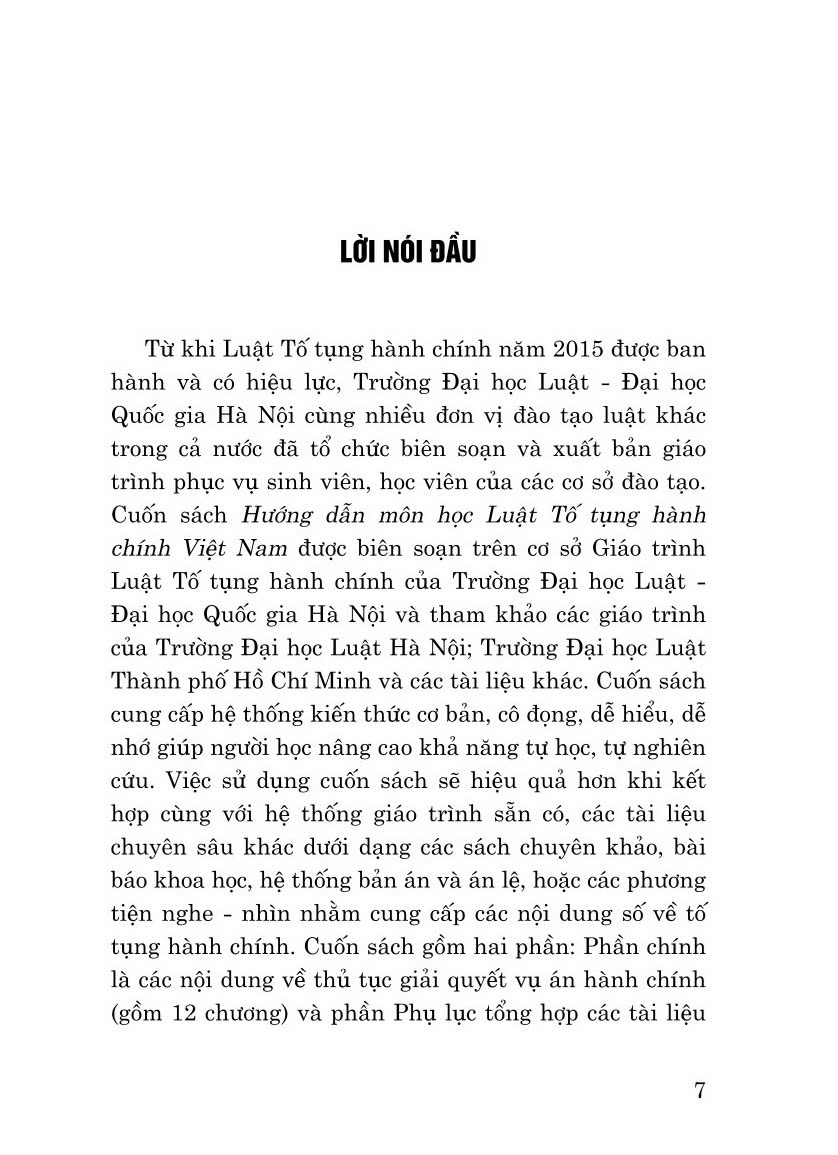 Hướng dẫn môn học Luật tố tụng hành chính