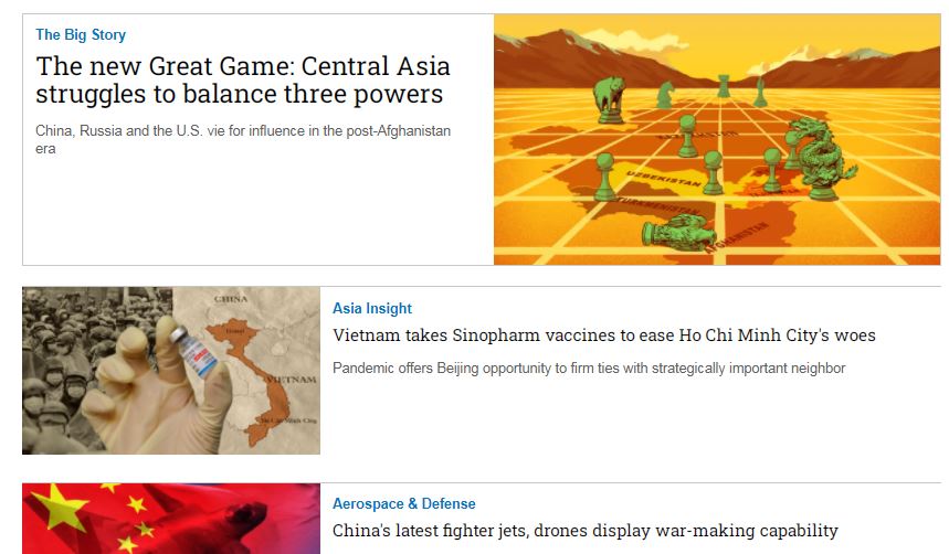 Nikkei Asian Review: Nikkei Asia - 2021: THE NEW GREAT GAME - 42.21 tạp chí kinh tế nước ngoài, nhập khẩu từ Singapore