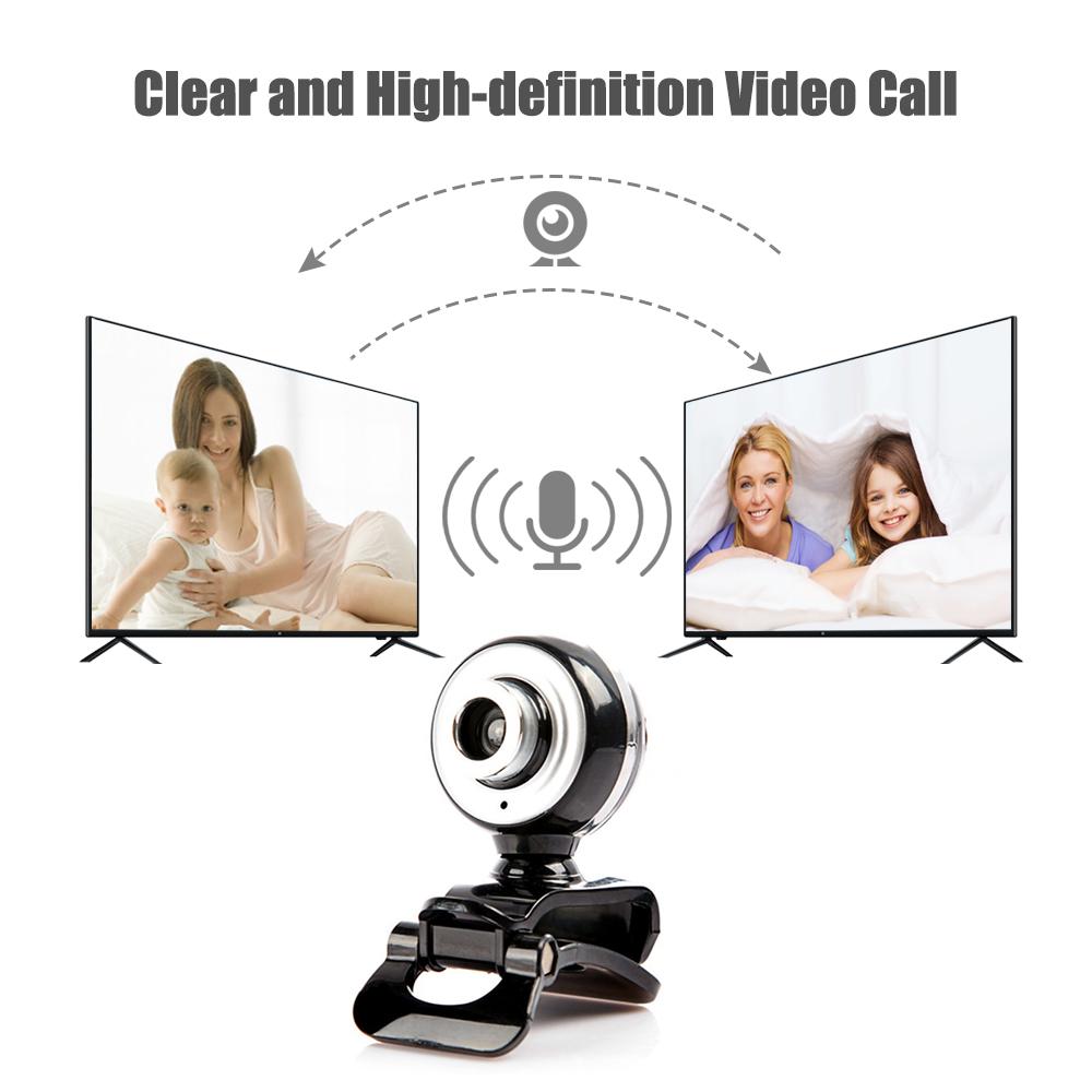 Máy ảnh Web độ nét cao 480P USB 2.0 với Micrô Clip-on Base 30FPS Không cần điều khiển cho máy tính xách tay