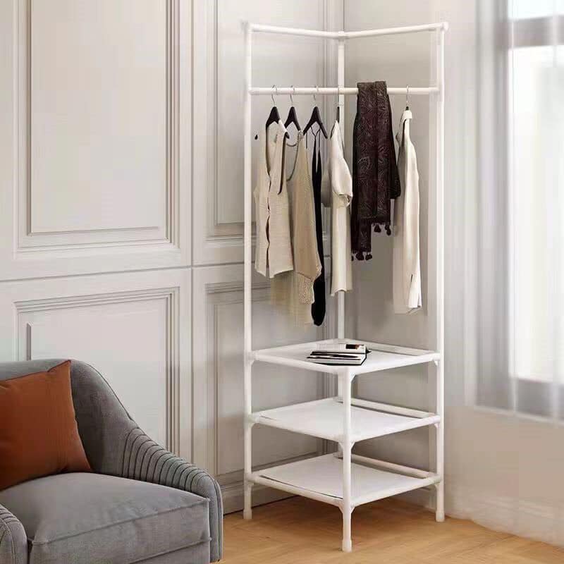KỆ ĐỂ QUẦN ÁO CHỮ V, KỆ ĐỂ ĐỒ GÓC TƯỜNG TIỆN LỢI