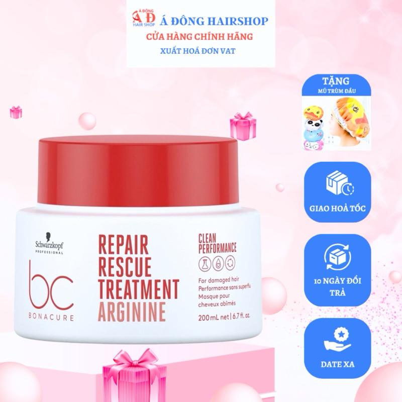 [+Tặng mũ trùm] DẦU GỘI - XÃ - DẦU HẤP SCHWARZKOPF BC REPAIR RESCUE PHỤC HỒI TÓC HƯ TỔN