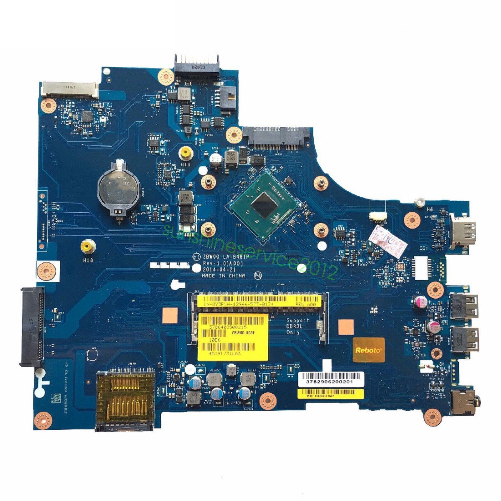 Main Inspiron 3531 CPU N2830 2.16GHz LA-B481P