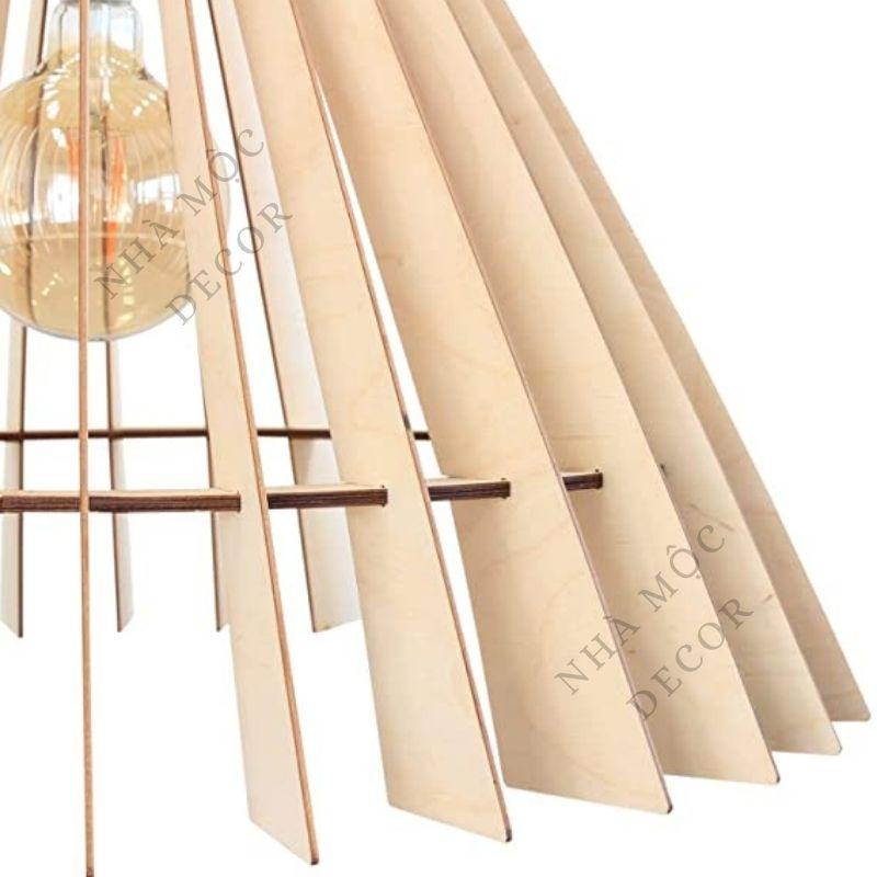 Đèn gỗ thả trần trang trí mẫu TT27