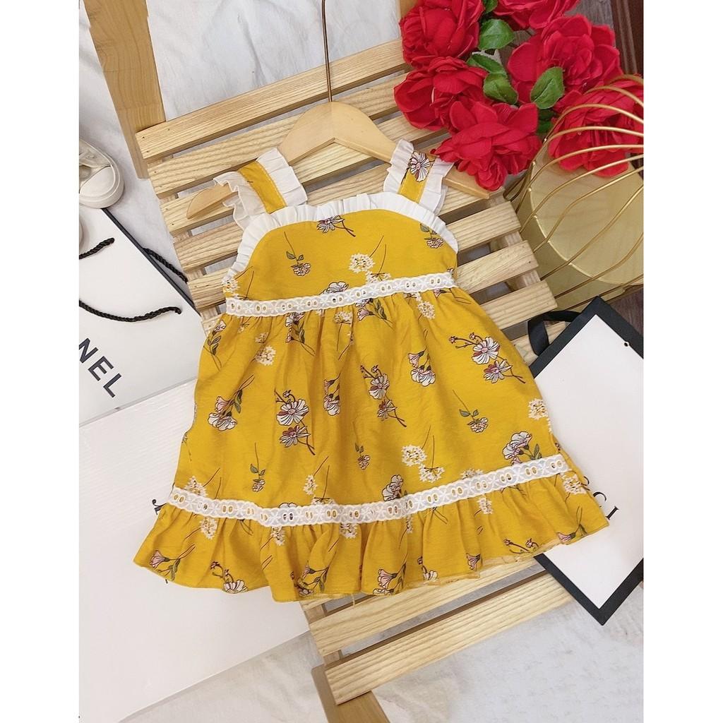ĐẦM HOA BÉ GÁI TỪ 8-12KG HÀNG THIẾT KẾ CAO CẤP