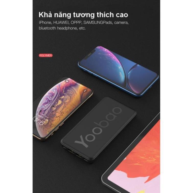 Pin sạc dự phòng Yoobao dung lượng 10000mAh P10T - Hàng nhập khẩu