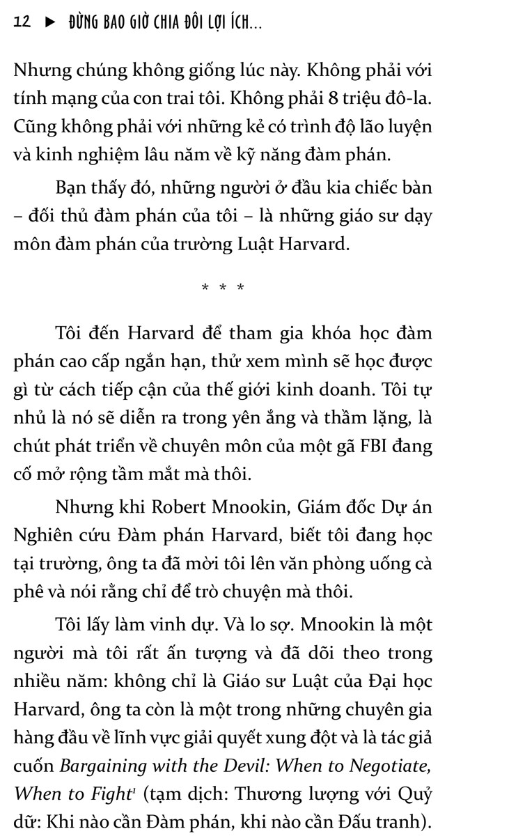 Đừng bao giờ chia đôi lợi ích trong mọi cuộc đàm phán_Al