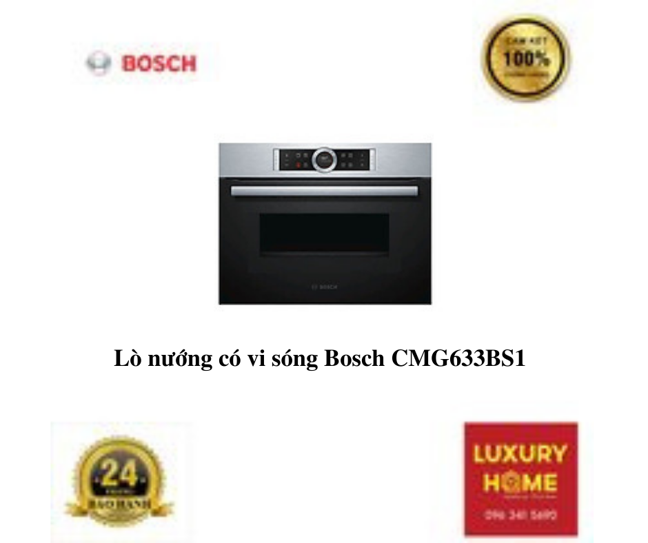 Lò nướng có vi sóng Bosch CMG633BS1 - Hàng chính hãng