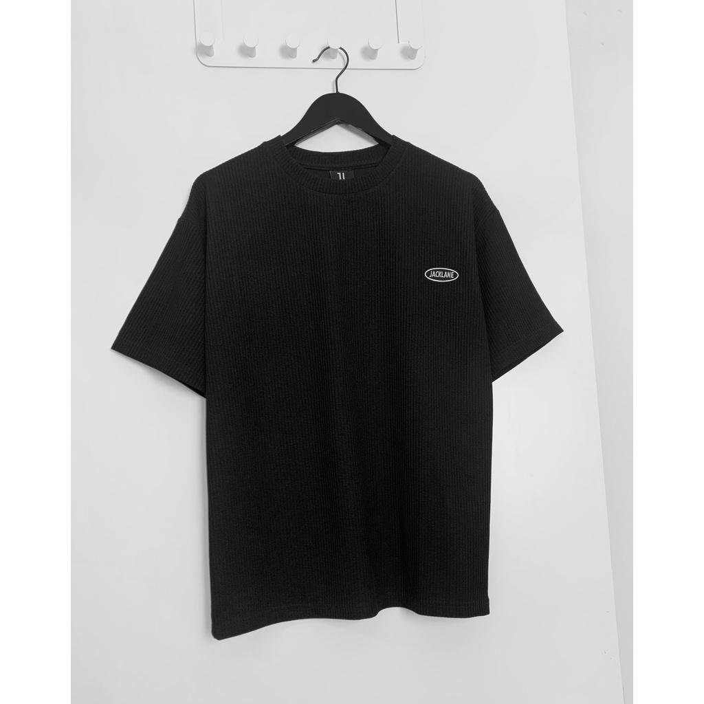 Áo phông oversize Jack Lane GÂN ĐŨA, Áo thun cộc tay sọc đũa JACK LANE, LOCAL BRAND JACK LANE