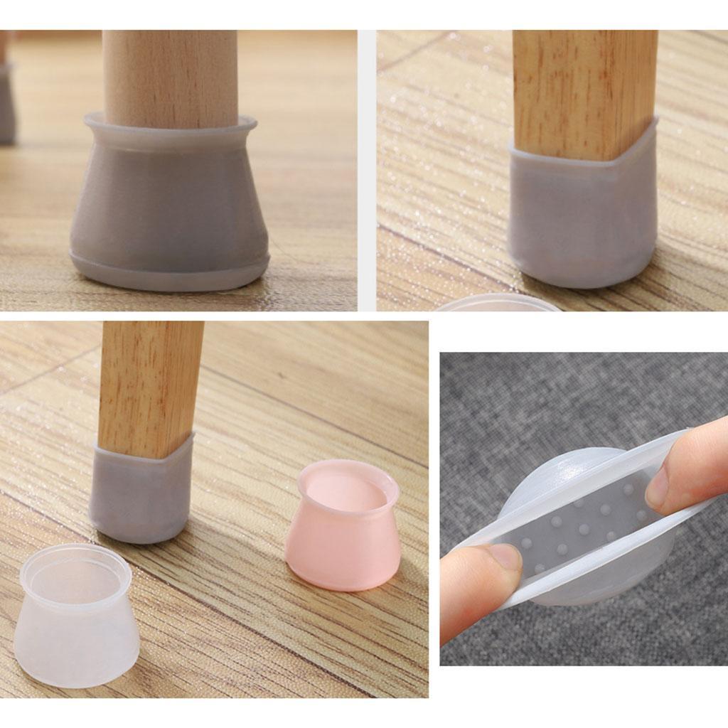 Silicone Chair Leg Ends Caps Cover Protectors