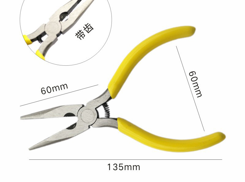 Kìm mũi nhọn có răng cưa Super Tool 5"/ 125mm chuyên dụng làm Handmade Phụ kiện DIY Dụng cụ đa năng