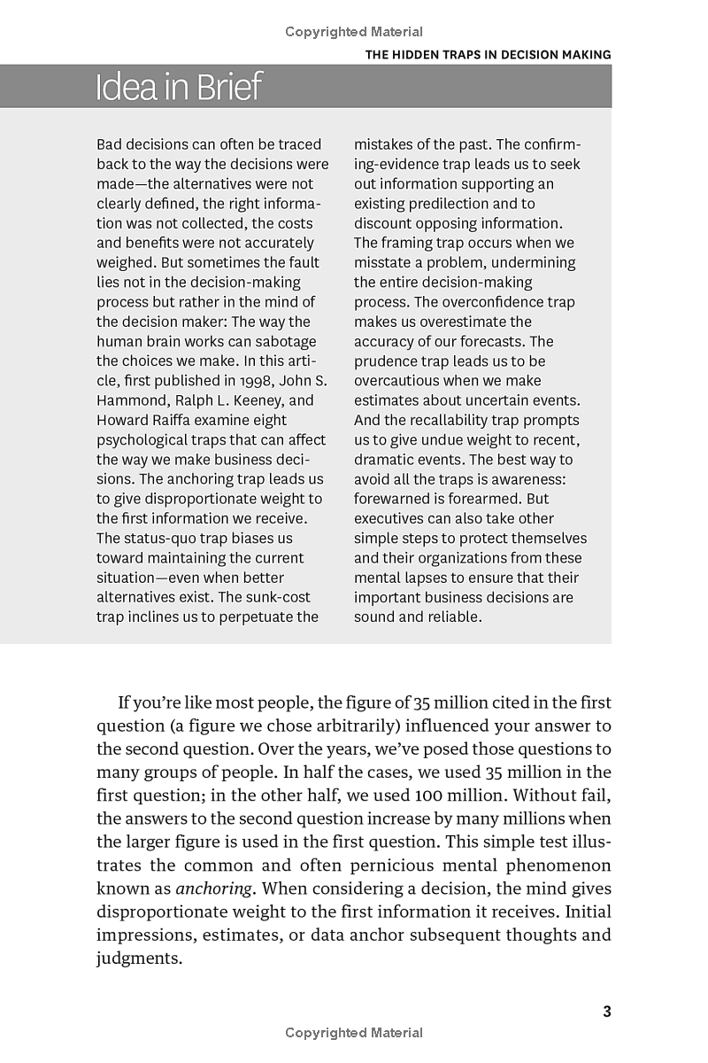 Harvard Business Review's 10 Must Reads On Making Smart Decisions