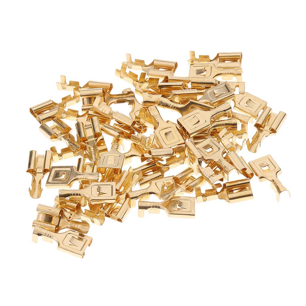 5X 50 pcs Brass Terminal Female Spade Plug