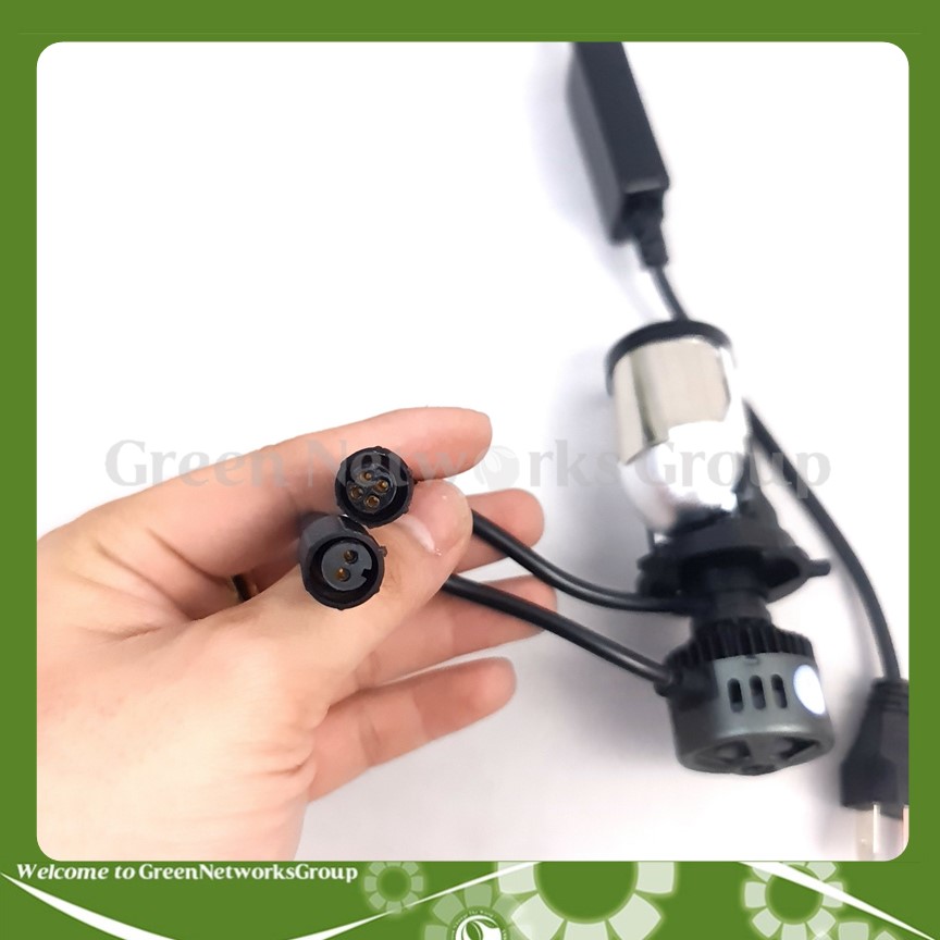 Đèn pha led bi cầu M01B chống chói mắt 12-24V 36W chân H4 Green Networks Group