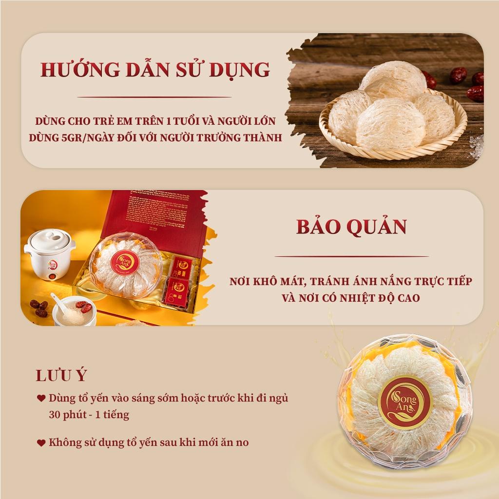 Tổ yến rút lông nguyên tổ thượng hạng Song An Food nguyên chất 100gr