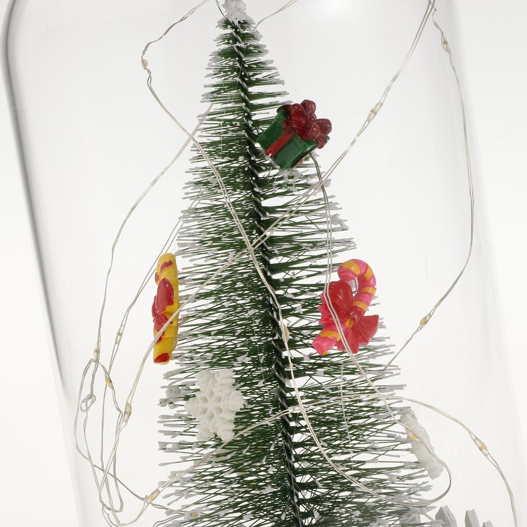 Christmas LED USB Night Light Xmas Tree Glass