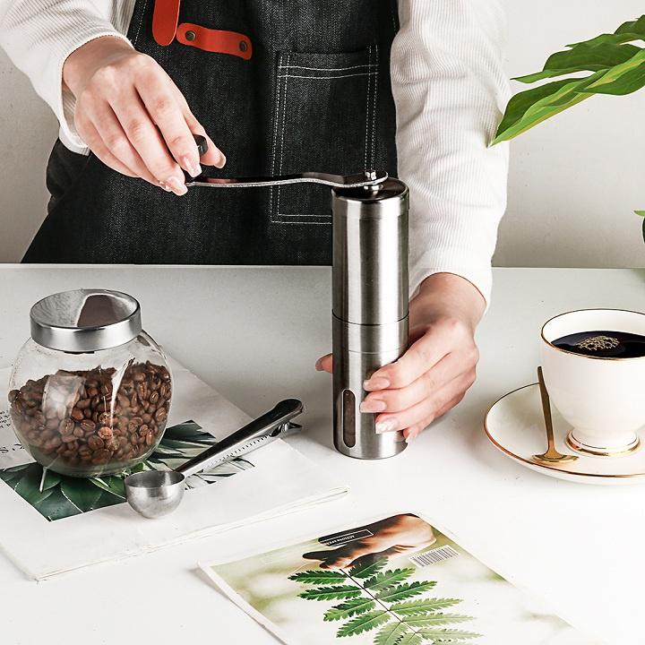 Máy Xay Cà Phê Bằng Tay -Cối Xay Cà Phê Cầm Tay Thép Không Gỉ Cao Cấp Đa Năng- Coffee Grinder