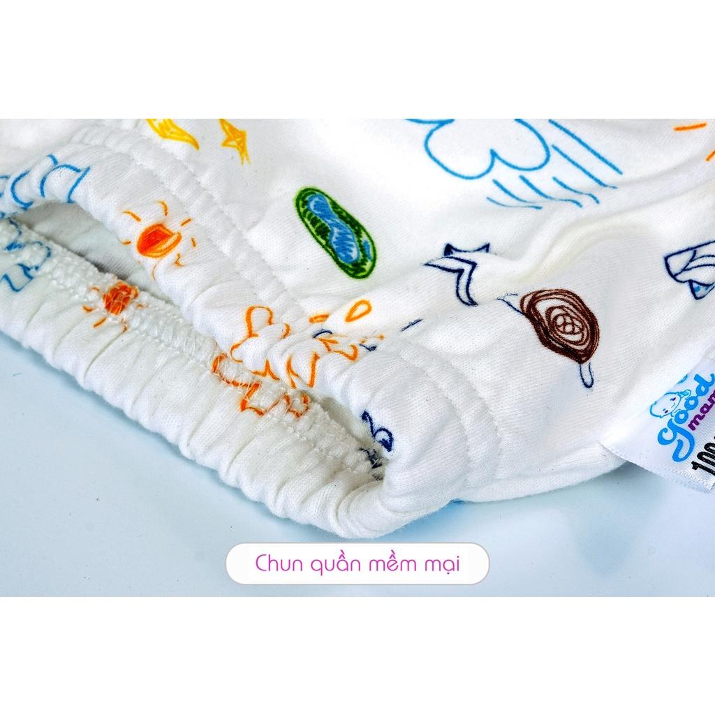 Quần Bỏ Bỉm Goodmama Chính Hãng chất liệu Cotton 6 Lớp Size 80/90/100/110 Cho Bé Size 80,90,100,110