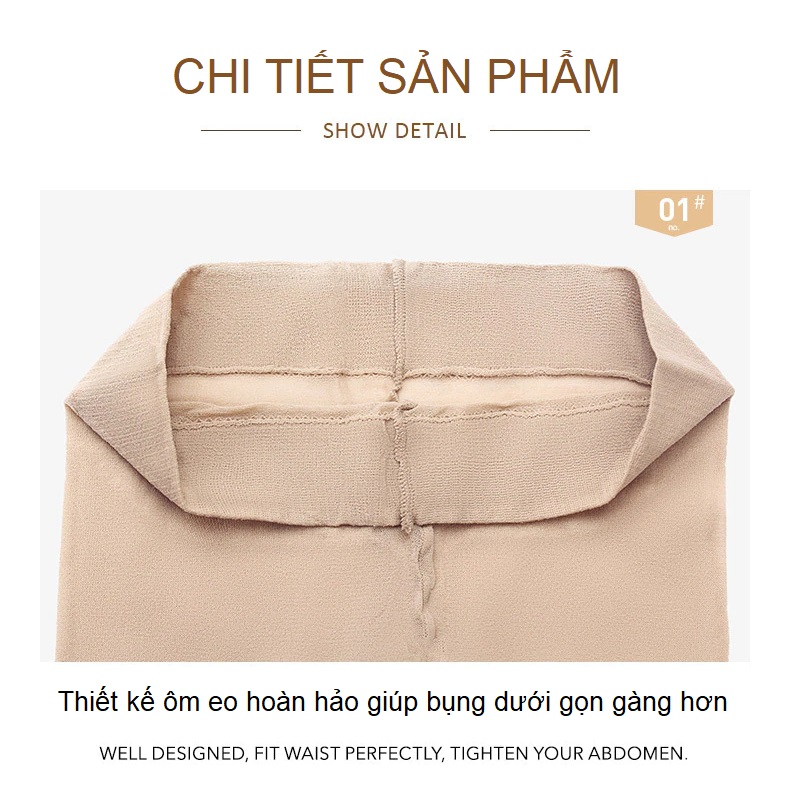 Quần tất tàng hình cao cấp 15D thật chân - Vớ quần chống tưa rách Anasi BN40