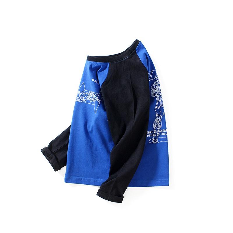 AL8 Size130-160 (21-40kg) Áo thun dài tay cho bé trai lớn Thời trang trẻ Em hàng quảng châu