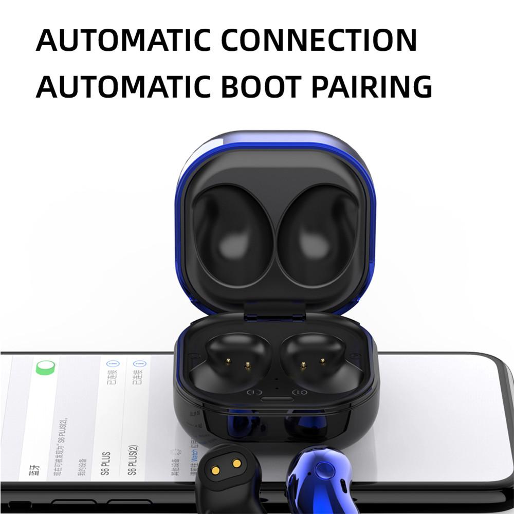 CINCATDY Tai Nghe Bluetooth Earbuds Gaming Headset True Wireless Headphone Dock Sạc có Led Báo Pin Kép S6 PLUS