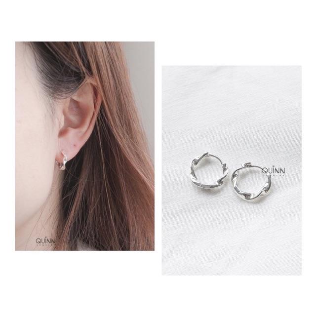 Khuyên tai Twist - Khuyên vòng xoắn bạc 925