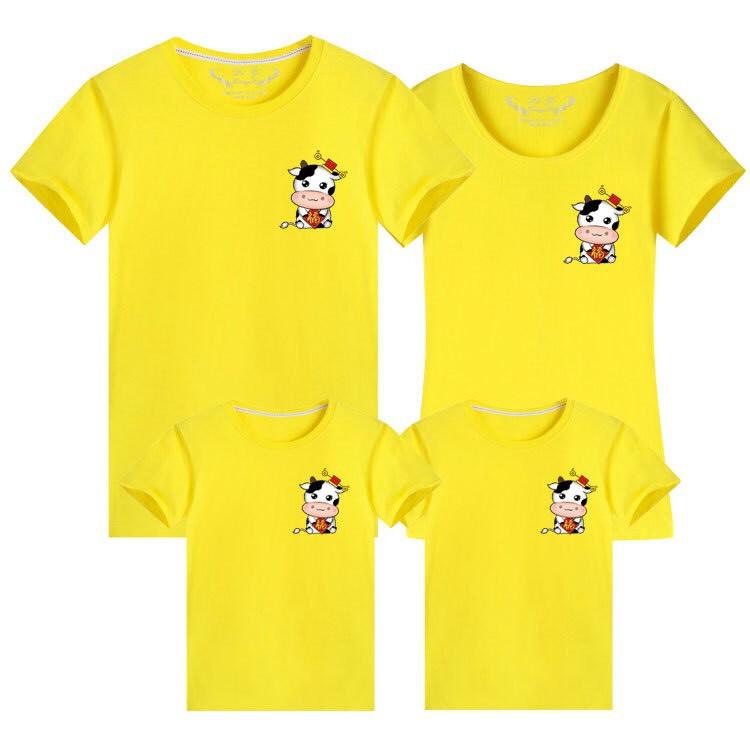 Áo Thun Gia Đình Logo Bò Sữa