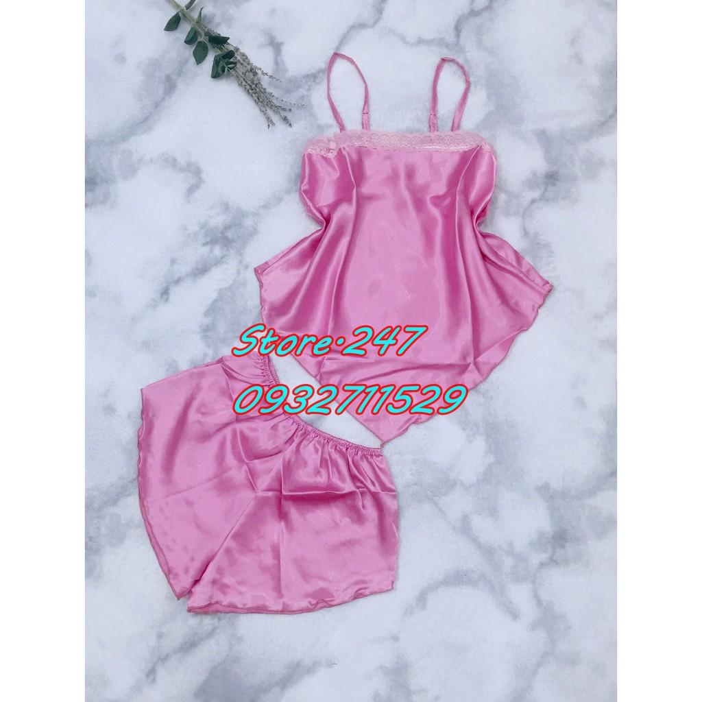 Đồ ngủ vạc yếm siêu gợi cảm, chất vải phi lụa mềm mịn ít nhăn mặc bao mát bao xinh sexy