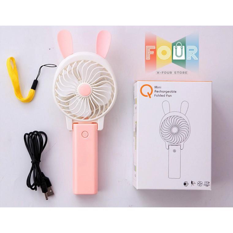Quạt mini cầm tay 5 Cánh Hình thú dễ thương
