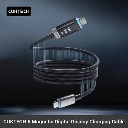 Cáp USB Type-C to Type-C Cuktech Braded Magnetic 1.5m 240W PD3.1 CMC615P - Hàng chính hãng