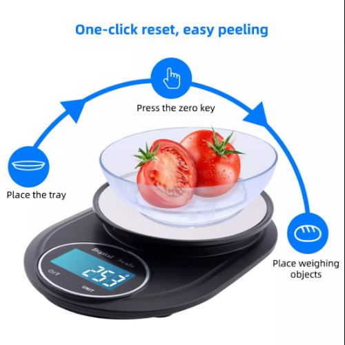 Cân Tiểu Ly Điện Tử Nhà Bếp Digital Electronic Scale Độ Chính Xác Cao Cảm Ứng Vân Tay Cực Nhạy, Cân Điện Tử Nhà Bếp Mini