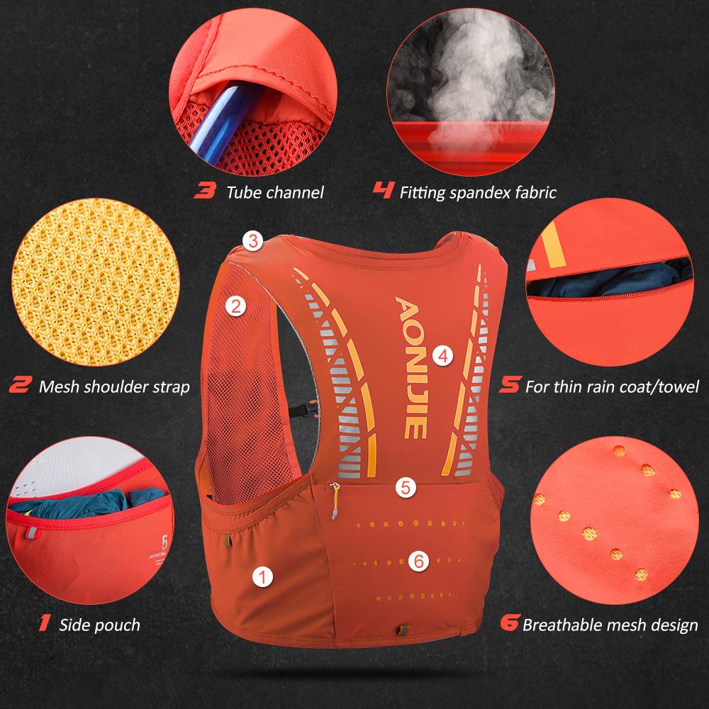 Áo vest Lưới ngoài trời Hydriton Vest thoáng khí cho Chạy bộ Marathon Đạp xe Leo núi tặng Túi ba lô