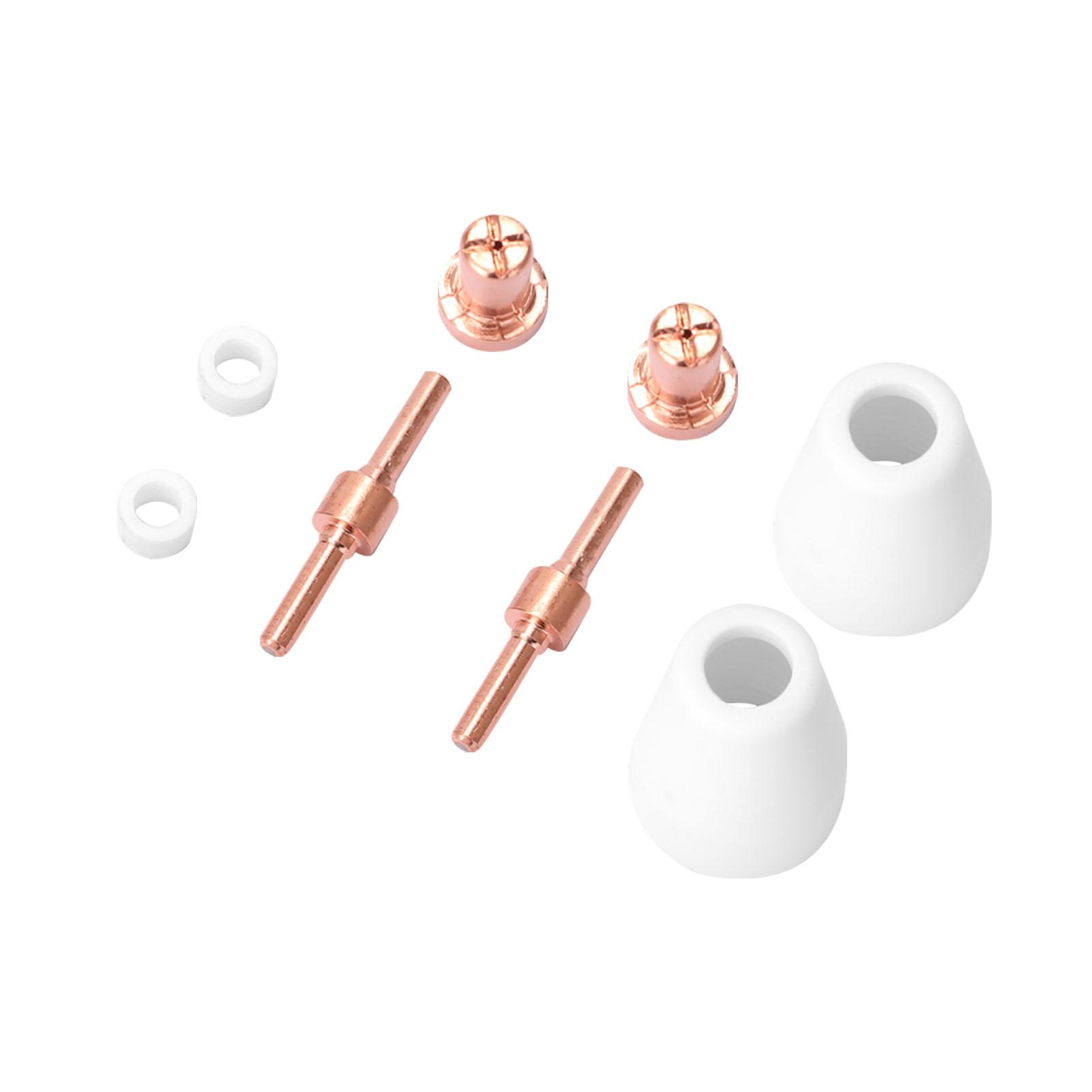 PT31 Plasma Torch Tips Electrode Nozzle 65PCS Plasma Cutter Machine Spare Parts Torch 40A Cutting Nose Fittings Extended