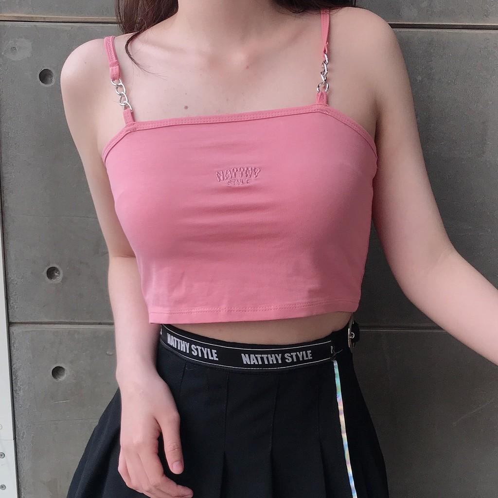 ÁO HAI DÂY PHỐI XÍCH FANCY TOP NATTHY STYLE