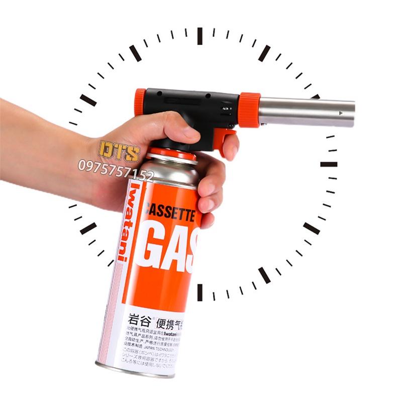 Đèn khò ga xoay 360 độ đánh lửa tự động, hai chế độ lửa linh hoạt, cây đèn khò đa năng - Núm điều chỉnh nhiệt 1300 độ C