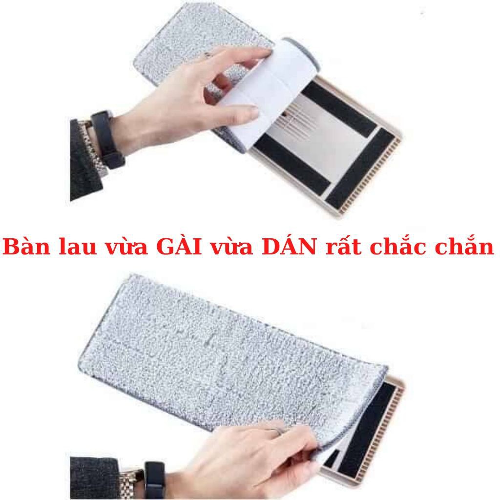 Bộ Cây Lau Nhà Tự Vắt 360 Độ, Siêu Nhanh - Chổi Lau Nhà Tách Nước, Cán Inox Chắc Chắn, Tiện Lợi, Sạch Gọn - Hàng Loại 1 - Chính Hãng MINIIN- Tặng Kèm 2 Bông Lau