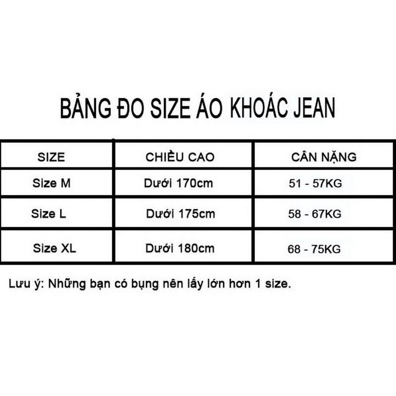 Áo khoác jeans nam đẹp