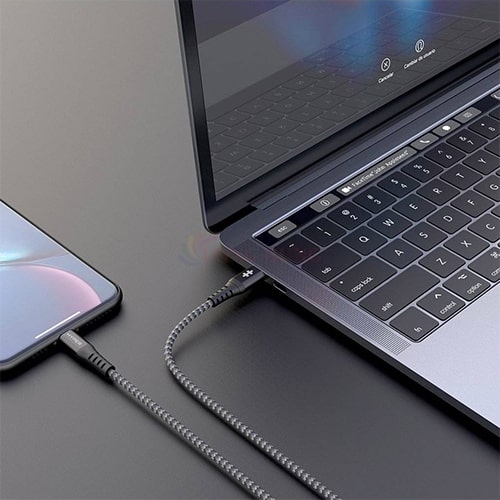 Cáp USB Type-C to Lightning HyperDrive Touch 2m MFI HD-CLB523 - Hàng chính hãng