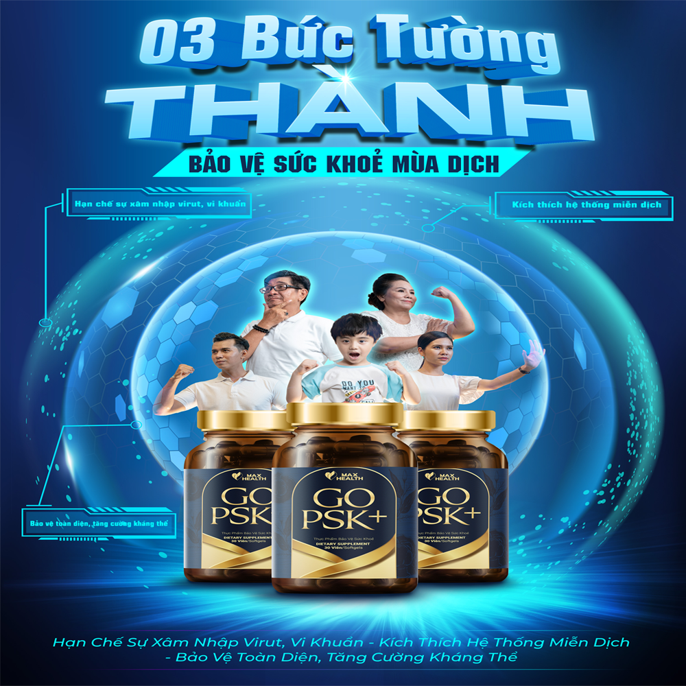 Viên Uống Hỗ Trợ Tăng Cường Sức Đề Kháng GO PSK+ Max Health