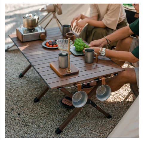 Bàn nhôm dã ngoại cuộn trứng loại có giá treo NatureHike CNK2300JJ019