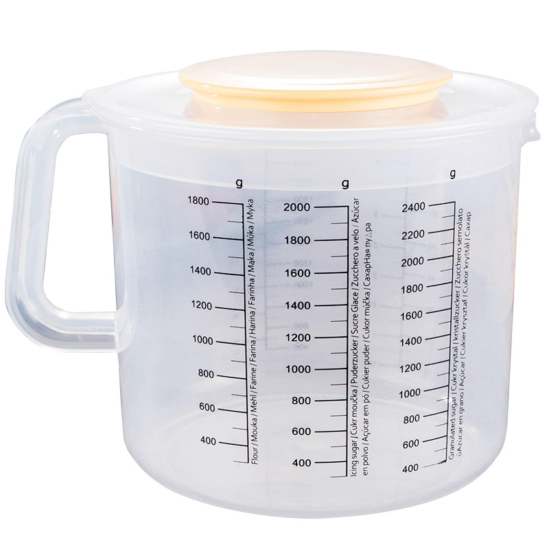 Ca đánh kem / sinh tố có vạch chia ml in đậm - 2500ml
