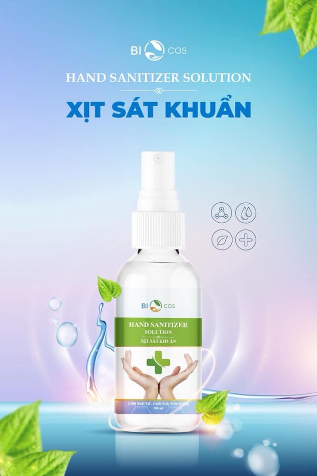 Xịt sát khuẩn tay BIOCOS